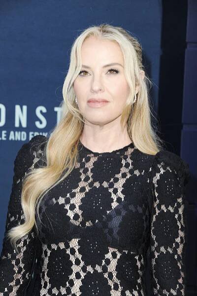 Leslie Grossman stunned in a sheer, black lace dress and heels at the latest premiere of the Netflix show on September 16, 2024