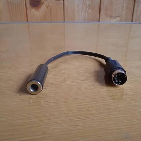 DIN kabel pětikolík tříkolík redukce jack