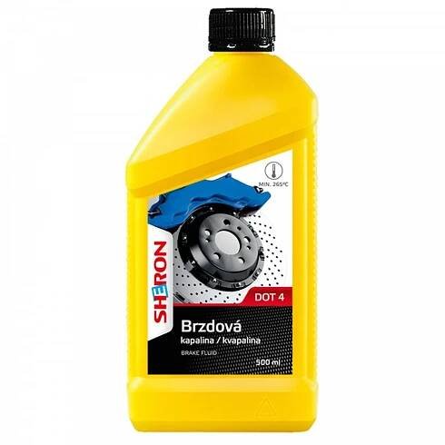 Brzdová kapalina DOT 4, 500 ml SHERON