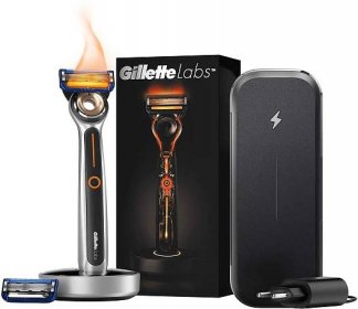 Holící strojek Gillette Labs Heated Razor + cestovní pouzdro - Péče o tělo a zdraví