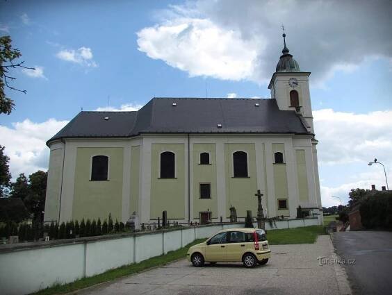 Městečko Trnávka - kostel sv.Jakuba staršího