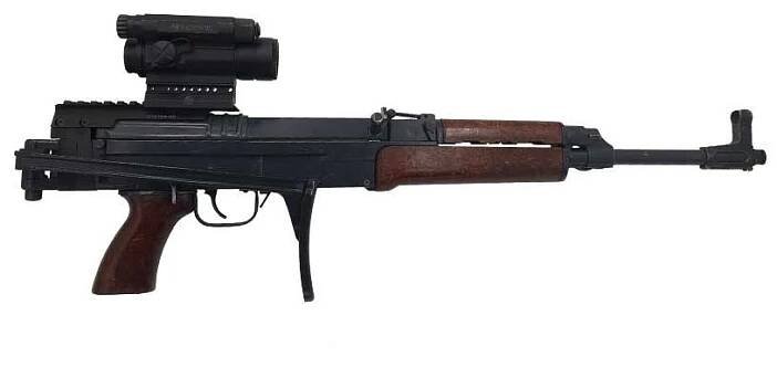 Weaver montáž na SA 58 (vz.58) s pažbou v IN-LINE provedení