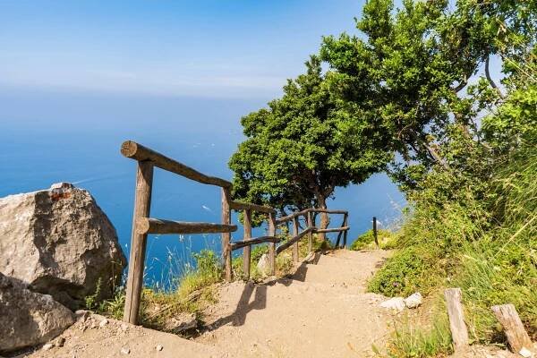 View while hiking Path of the Gods
