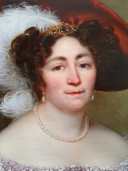 Portrait d’une aristocrate signé Kinson Vers 1825 – Philippe Delpierre
