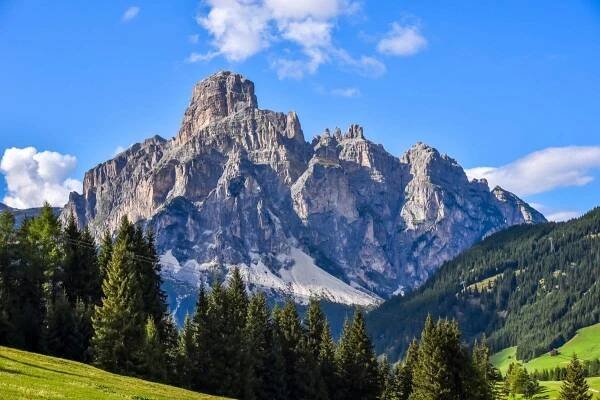 Dolomity Itálie - Val Gardena - Passo Sella — Stock obrázek