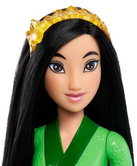 PANENKA DISNEY PRINCESS PRINCEZNA MULAN V LESKLÝCH ŠATECH HLW14 EAN (GTIN) 194735120291