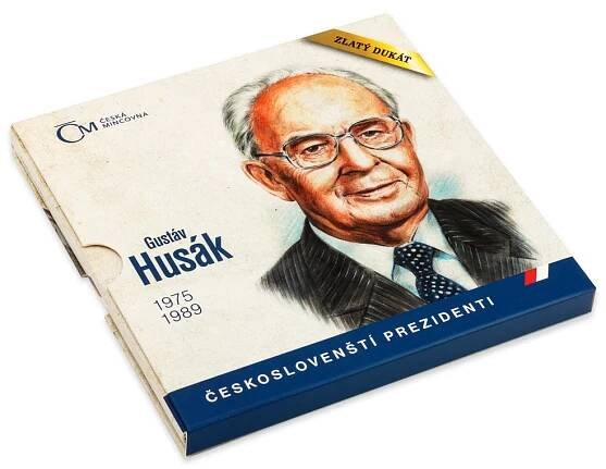 Zlatý dukát Českoslovenští prezidenti - Gustáv Husák proof | Česká mincovna