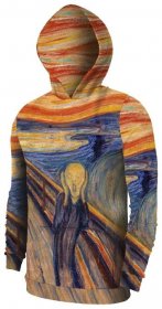 PÁNSKÁ MIKINA S KAPUCÍ (COLORADO) - VÝKŘIK (Edvard Munch) - Sada šití