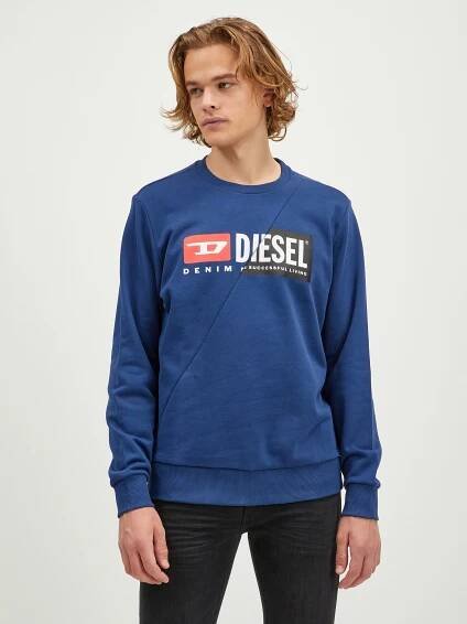 Diesel Tmavě modrá pánská mikina Diesel