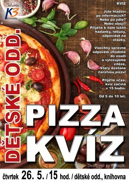 Pizza kvíz na dětském
