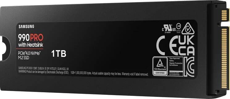 Samsung 990 PRO 1TB NVMe Heatsink