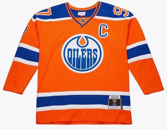 Men's Connor McDavid Orange Edmonton Oilers 2016 NHL Heritage Authentic Jersey