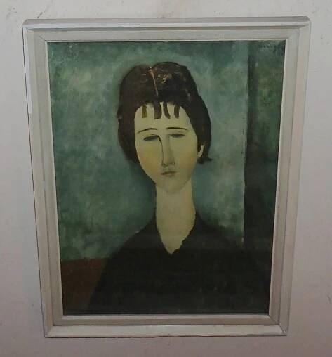 MODIGLIANI CLEMENTE AMEDE LA JEUNE FILLE BRUNE - REPRODUKCE - Umění