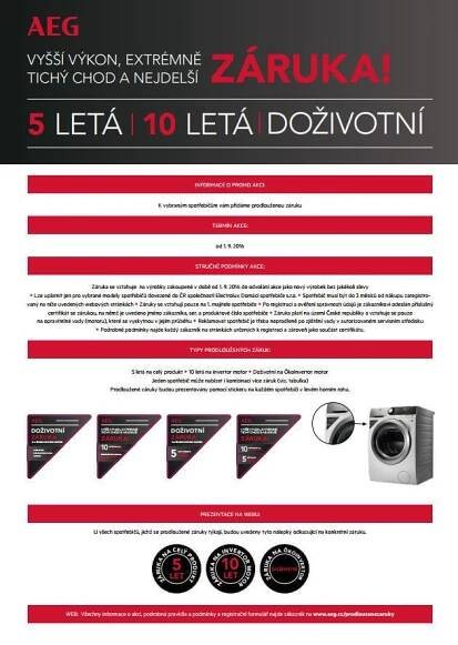 Prodloužená záruka AEG a Electrolux! | Kuchyně Gabon