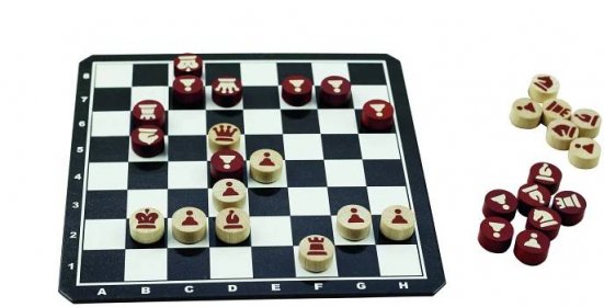 Hra stolní DETOA Šachy magnetické dřevěné