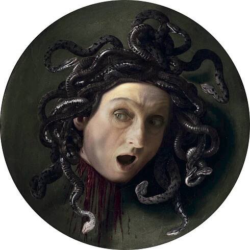 Male Artist #3. Based on Medusa ca. 1596-98 by Caravaggio. 2017