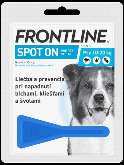 Frontline Spot-on Dog M 1.34ml cena od 239 Kč | Pricemania