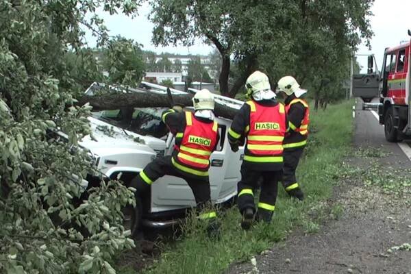 VIDEO: Policisté zjišťují, za jakých okolností terénní vůz přerazil strom