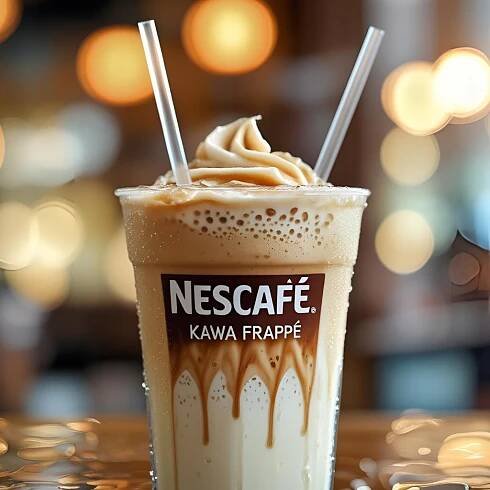Káva Frappe Řecká NESCAFÉ 3 g s šejkrem, sada pro jednorázové FRAPPE Značka Nescafe