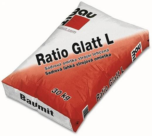 Omítka sádrová Baumit Glatt L hlazená 1 mm 30 kg od 299 Kč - Heureka.cz