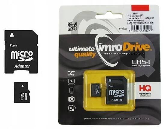 Paměťová karta SDHC micro 32 GB+1 adaptér