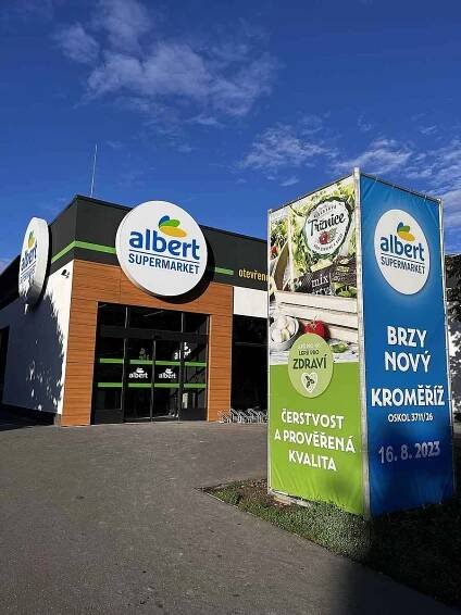 Prodejna Albertu na sídlišti Oskol v Kroměříži se otevře až 16. srpna.