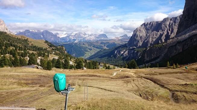 Monte Zoncolan, Tre Cime & sedla Giau, Falzarego, Gardena, Sella a Pordoi – Hory z dálky