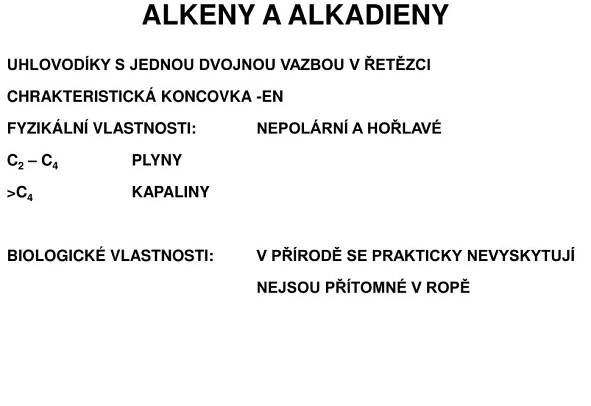 PPT - ALKENY A ALKADIENY PowerPoint Presentation, free download - ID:3294297