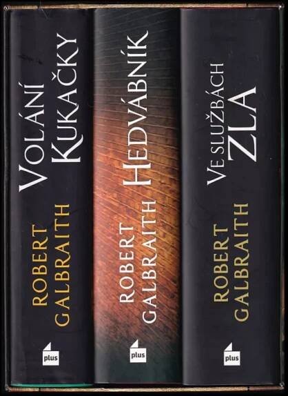 KOMPLET Robert Galbraith: Volání kukačky + Hedvábník + Ve službách zla