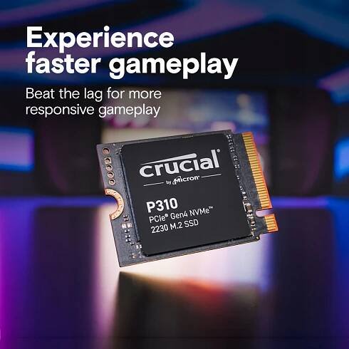 P310 1TB M.2 NVMe 2230 PCIe 4.0 7100/6000 SSD Maximální rychlost záznamu 6000 MB/s