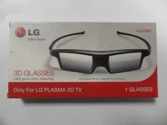 3D aktivní brýle LG EBX61928402 AG-S360. Televizní služba NOVA s.r.o.
