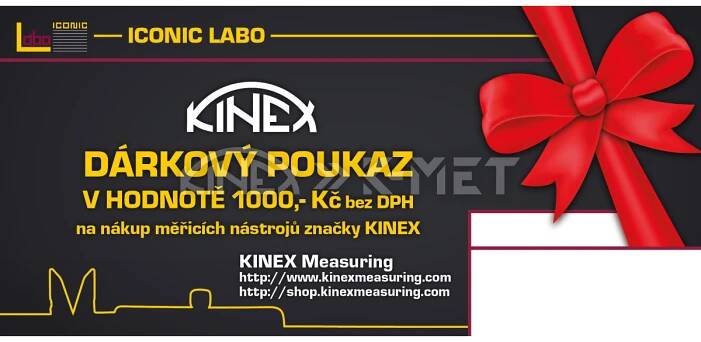 Dárkový poukaz 1000,-Kč (KD1000) | Měřicí nástroje KINEX/K-MET