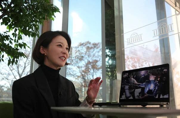 An Gwi-ryeong, spokesperson of South Korea's main opposition Democratic Party attends an interview with Reuters in Seoul