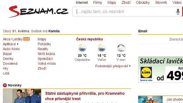 Seznam.cz začal pronikat do běžné televizní programové nabídky