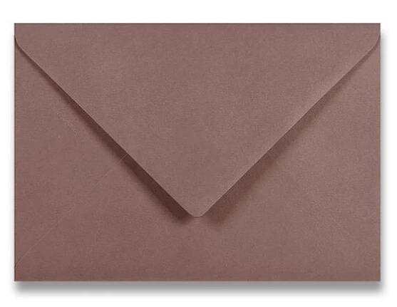 Barevná obálka Clairefontaine, A5, olizová, 20 ks - hnědá