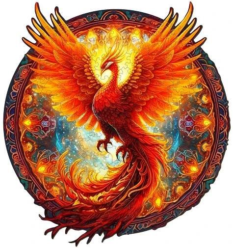 Wooden Jigsaw Puzzle-Phoenix