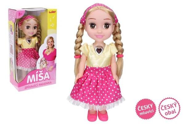 Zpívající panenka Míša Růžičková 33 cm - Český obal