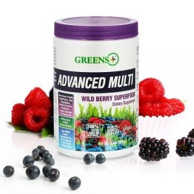 Greens Plus Advanced Multi Wild Berry Superfood Powder,Fruits Plant-Based,Enzymes,Energy. 30Servings