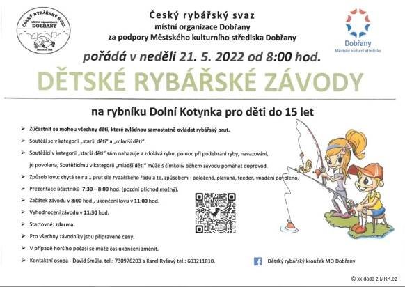 Dětské rybářské závody Dobřany