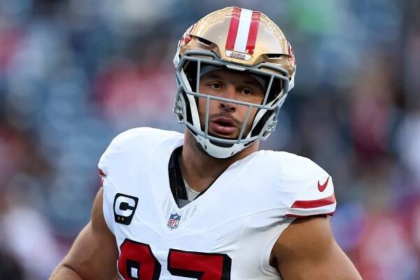 NFL reviewing potential fine of 49ers' Nick Bosa for wearing 'MAGA' hat postgame: Source