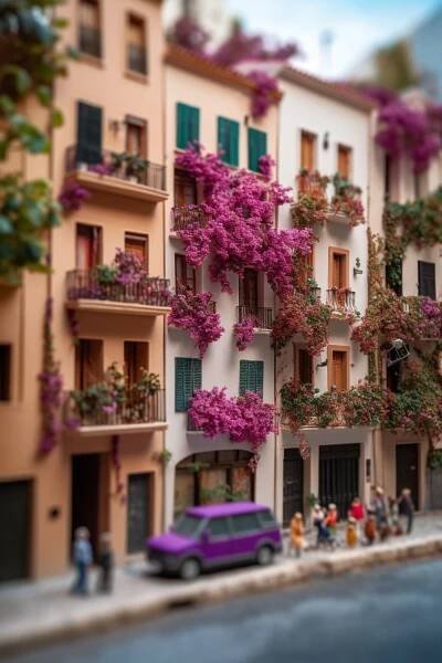 16 Magical Photos of Tiny Palma de Mallorca - Midjourney AI Art Tiny Places Collection - Minified cities by Sprinkle of AI