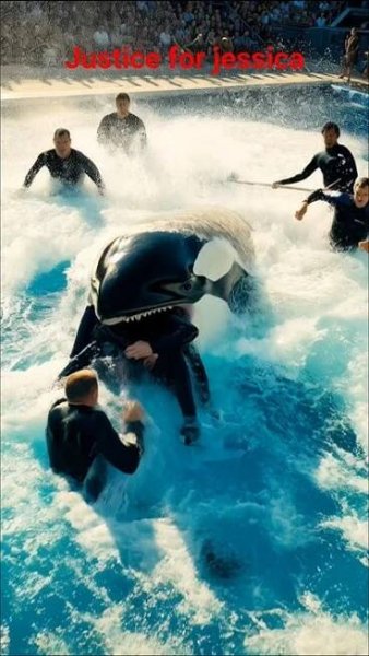 Jessica orca attack incident realistic footage from marine park show shocking and emotional#animals