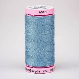Univerzální šicí nit Amann ASPO 120 polyesterová, světle šedo-modrá 0350, návin 500m