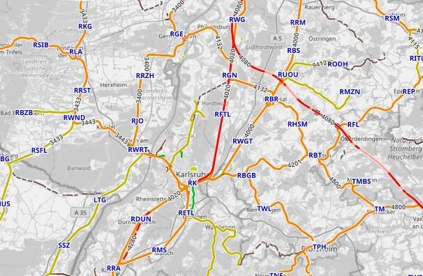 Ausschnitt OpenRailwayMap