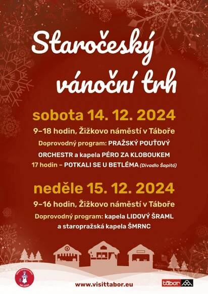 Plakát staročeského trhu.