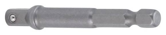 BGS Adaptér pro vrtačky, vnější šestihran 6,3 mm (1/4") / vnější čtyřhran 6,3 mm (1/4")