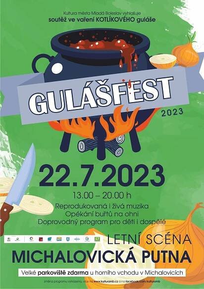 Guláš fest - 22. července 2023, 13:00 @ Michalovická putna - amfiteátr, Mladá Boleslav