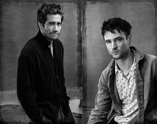 This image may contain Jake Gyllenhaal Human Person Tom Sturridge Face Man Clothing and Apparel