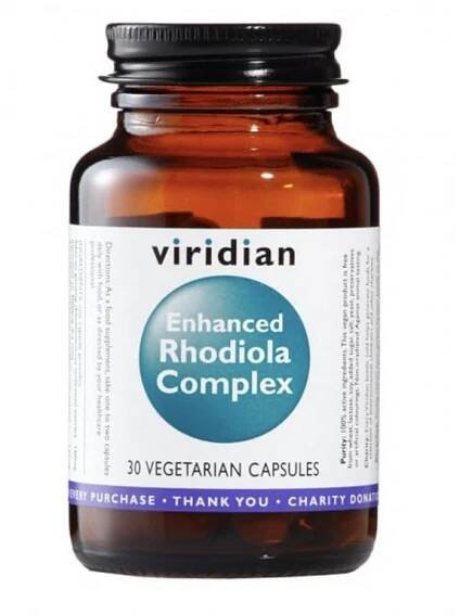 VIRIDIAN Enhanced Rhodiola Complex 30 kapslí