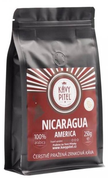 nikaragujska zrnkova kava nicaragua nikaragua kavy pitel 250g f1